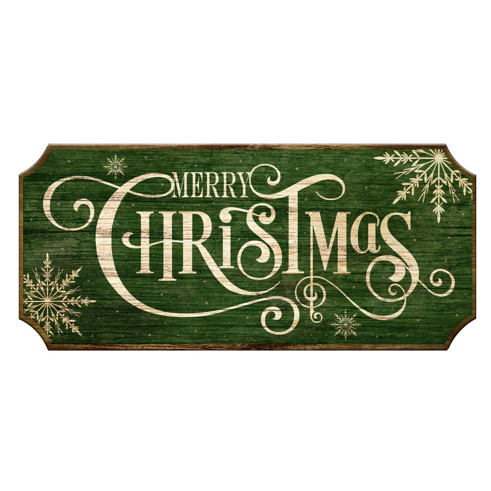 Merry Christmas Wooden Christmas Sign - Color Options – Bar Supplies