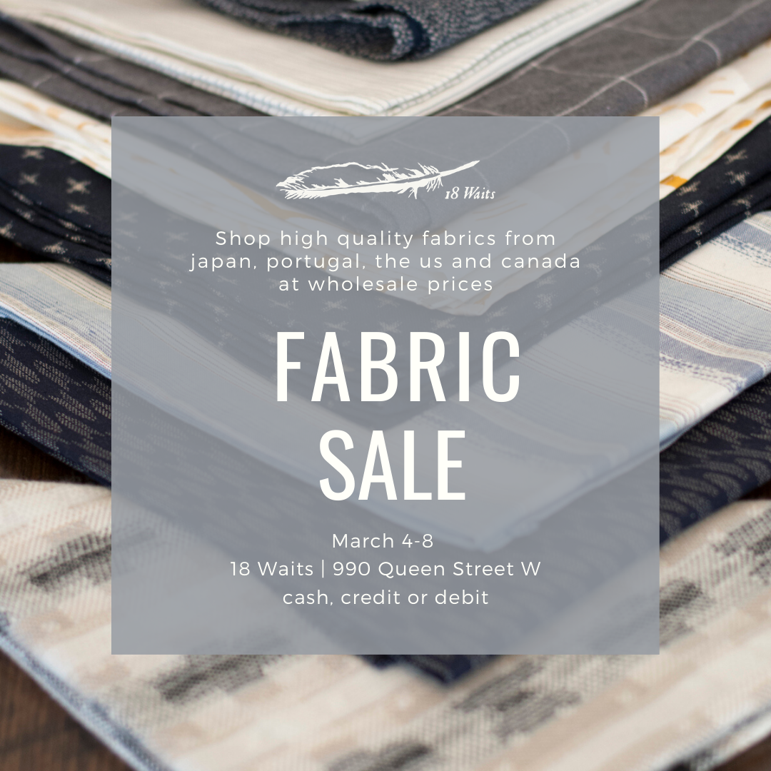 18 Waits Fabric Sale Poster