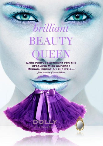 DOLLY by Le Petit Tom ® BEAUTY QUEEN pettiskirt dark purple
