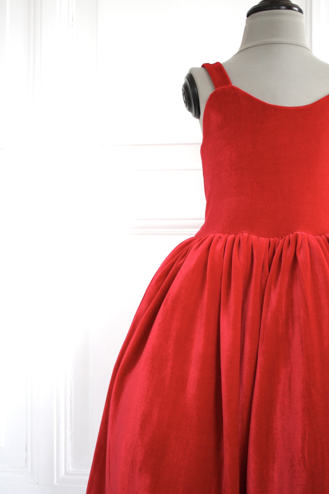 DOLLY by Le Petit Tom ® VELVET THE BALL GOWN dress red - DOLLY by Le Petit Tom ®