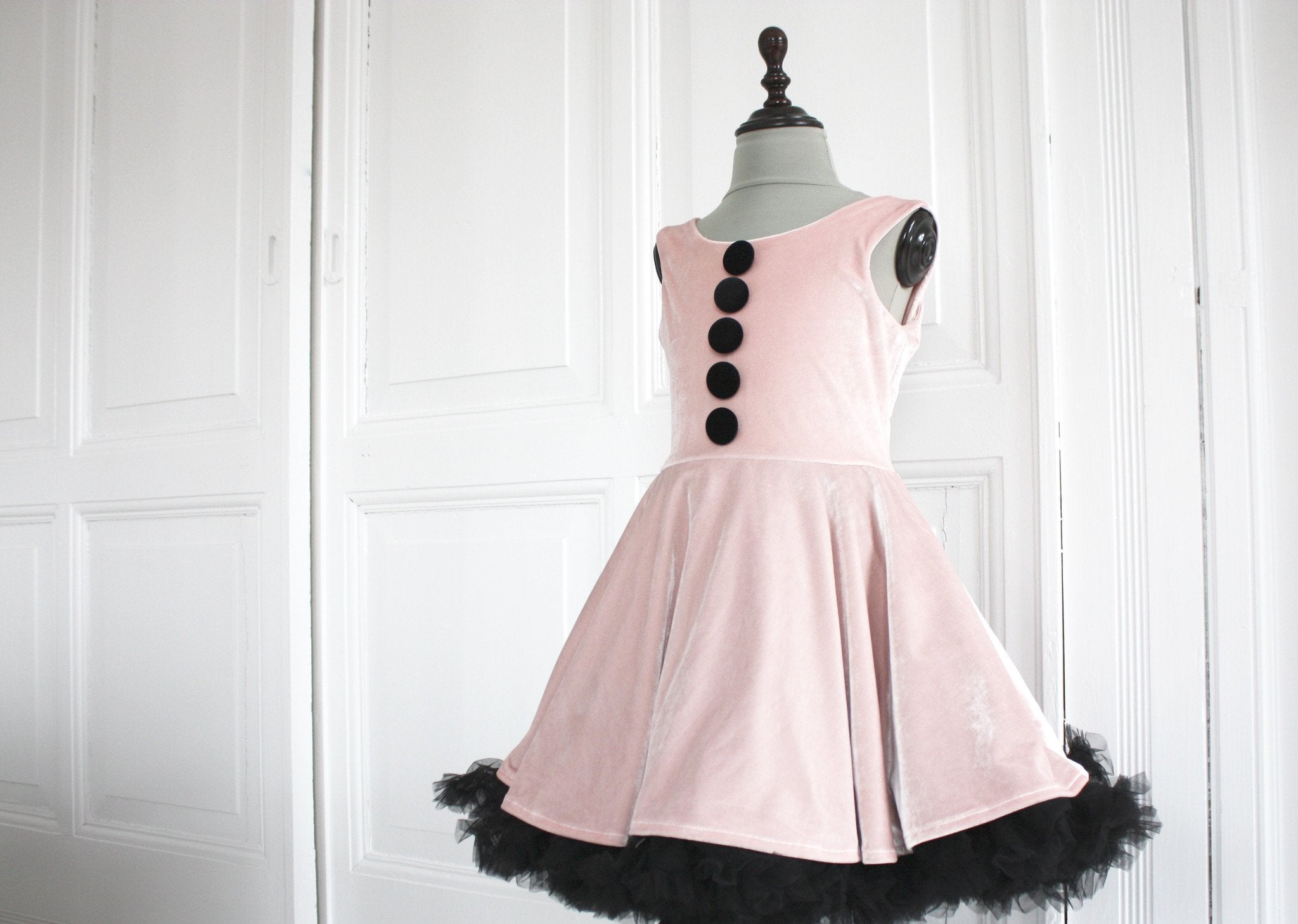 DOLLY by Le Petit Tom ® VELVET THE POSH BALLERINA petticoat dress ballet pink - DOLLY by Le Petit Tom ®