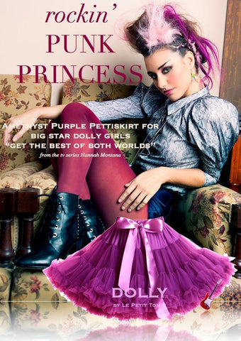 DOLLY by Le Petit Tom ® PUNK PRINCESS pettiskirt amethyst purple