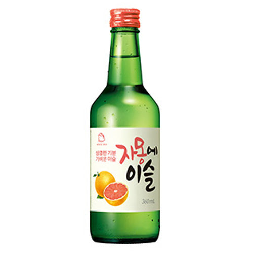 진로 참이슬 자몽에 이슬 13% 360ml Chamisul Grapefruit Soju | SING SING MART