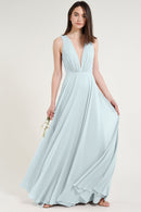 Jenny Yoo Long Bridesmaid Dress ryan_serenity_blue