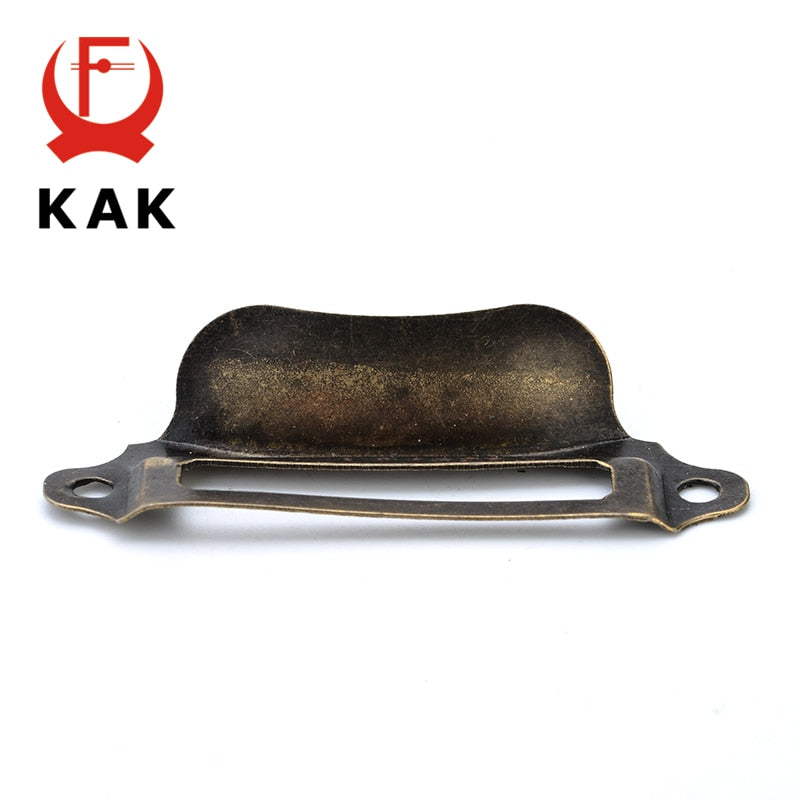 10pcs Kak Antique Brass Metal Label Pull Frame Handle File Name