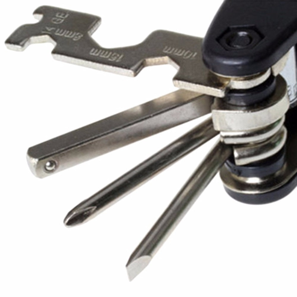 15 in 1 Bike Bicycle Multi Repair Tool Hex Spoke Cycle Screwdriver Kit
