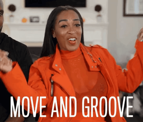 morning workout routine - woman says move and groove - Living a Sweeter Life Blog