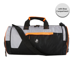 Mike Dual Tone Pro Gym Bag with shoe Compartment - White Mike Dual Tone Pro Gym Bag with shoe Compartment - White