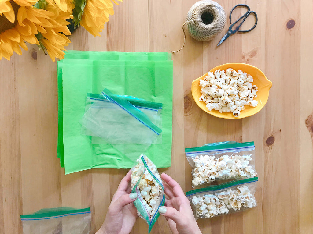 Kids Farm Birthday Party Corn On the Cob Popcorn Treats DIY Tutorial Step 2.0
