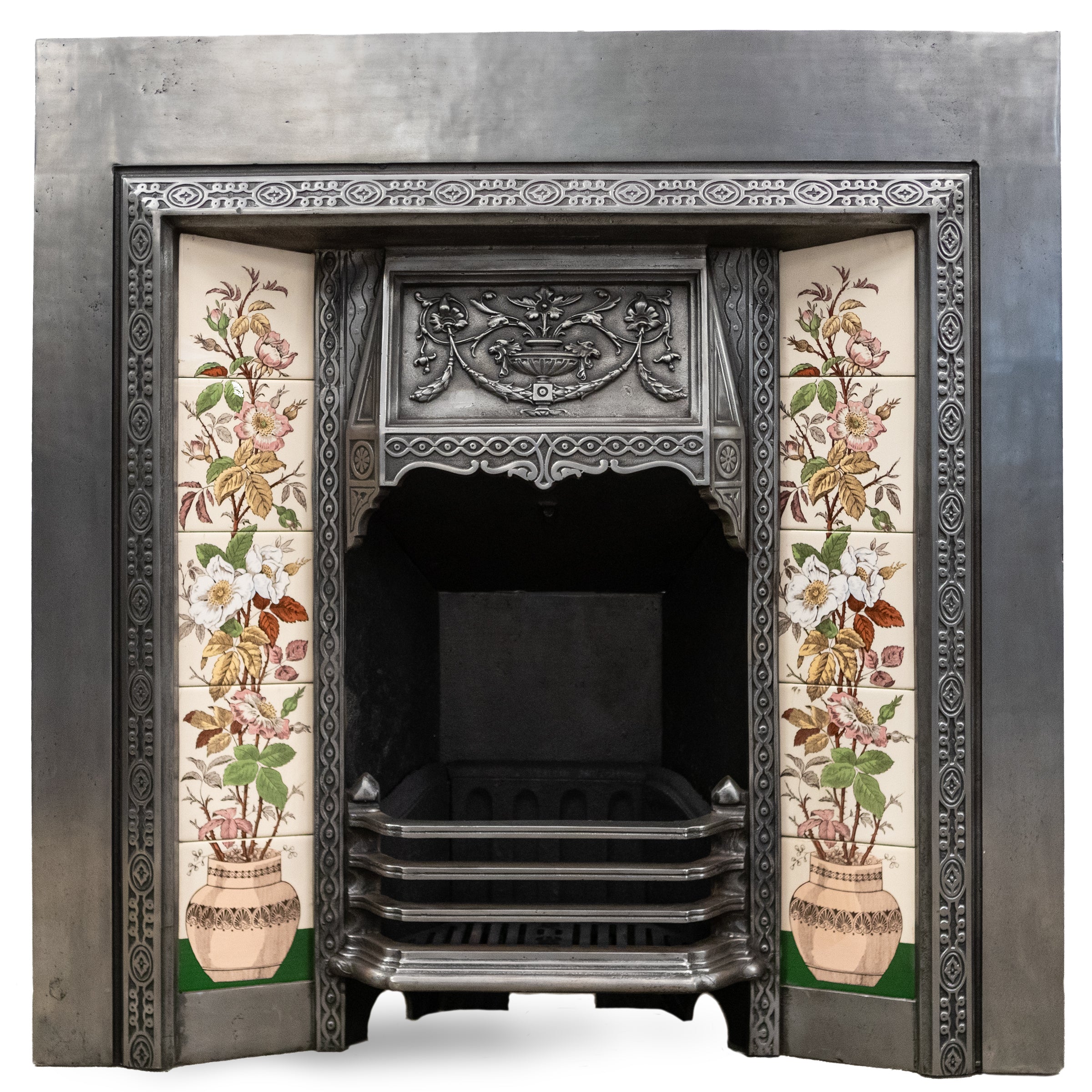 victorian fireplace tile