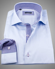 Blue dress shirts | Mens designer shirts