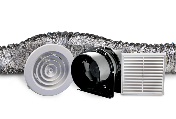 Inline Extractor Fan Kit 150mm Duct Size - LED Light Warehouse