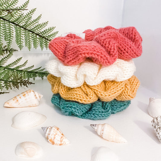 Summer Knitted Hair Tie Scrunchie Accessory for Women