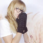 Charcoal Grey Chunky Cable Knit Mittens, Womens Knitted Cable Mittens