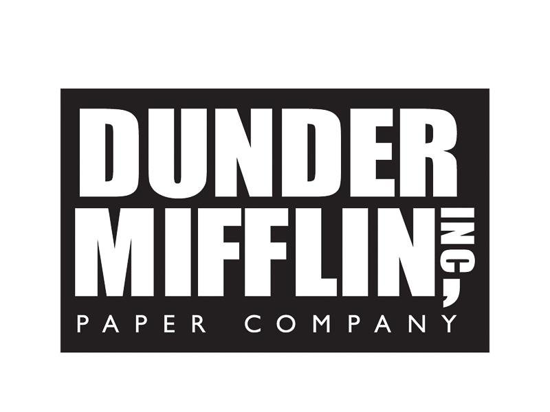Marty Fielding hoorbaar kolonie Dunder Mifflin Paper Company, Inc. Logo Sticker - Papersalt Pop Culture  Gifts