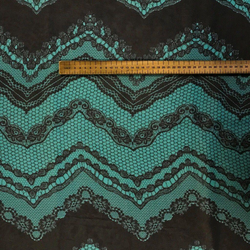 teal chiffon fabric