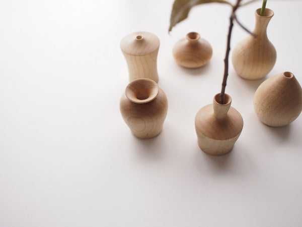Tiny Wooden Flower Vase | Crouch