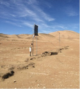 Windlogger in the desert