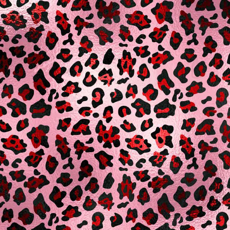 Carnation Leopard Patterned Heat Transfer Vinyl (HTV)