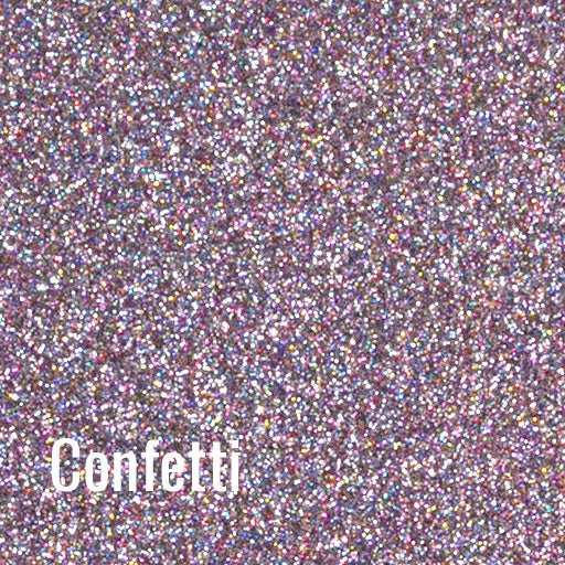 Confetti Siser Glitter Heat Transfer Vinyl (HTV)