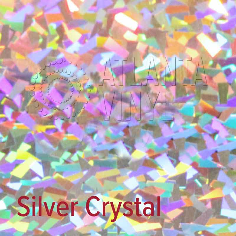 Silver Crystal Siser Holographic Heat Transfer Vinyl (HTV) (Bulk Rolls)