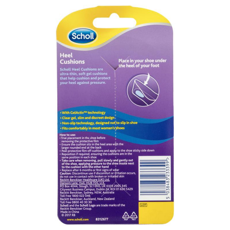 scholl heel cushions