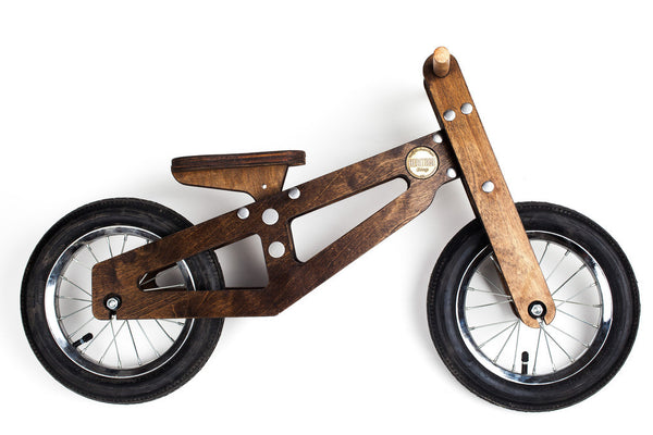 boys wooden balance bike