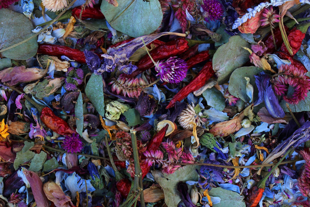 dried flowers for dye