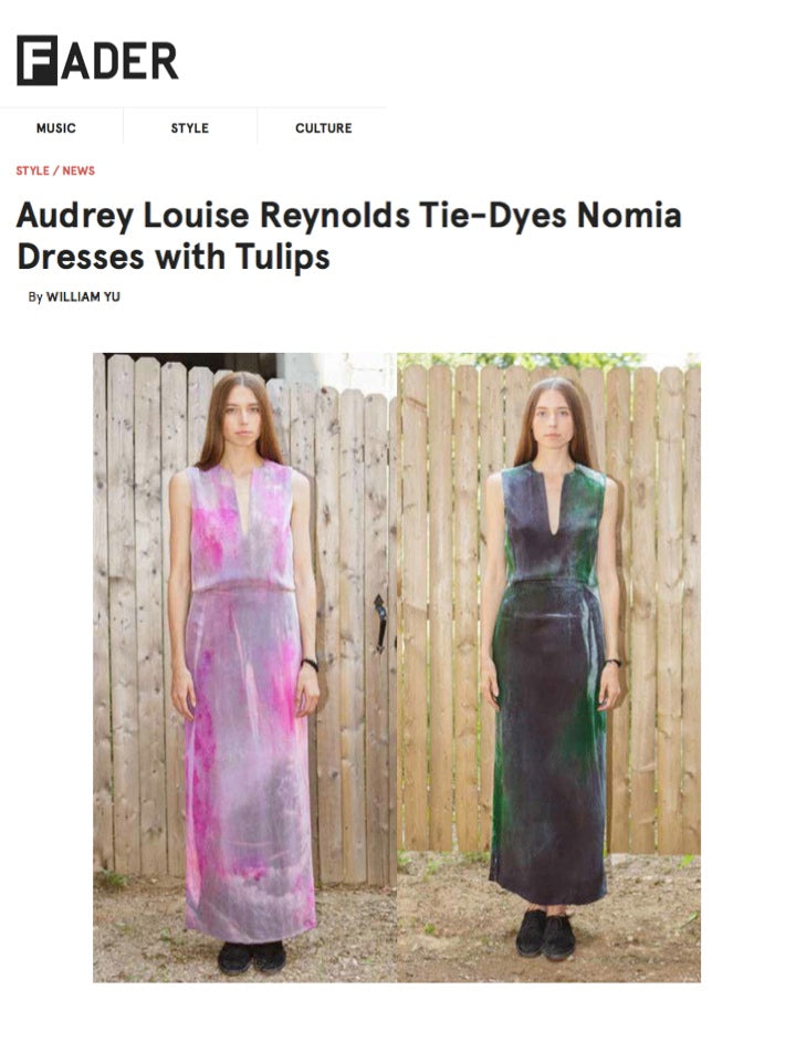 Nomia dresses tie dyed with flowers