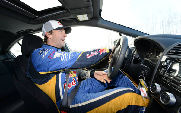 Travis Pastrana gets his bearings in a Subaru after a short stint in NASCAR. 