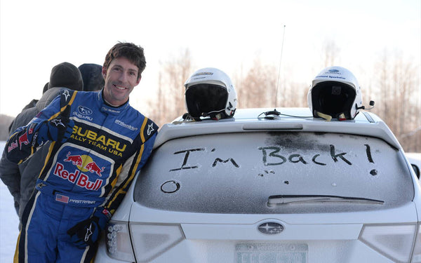 Travis Pastrana back in a Subaru STI for Rally America. 