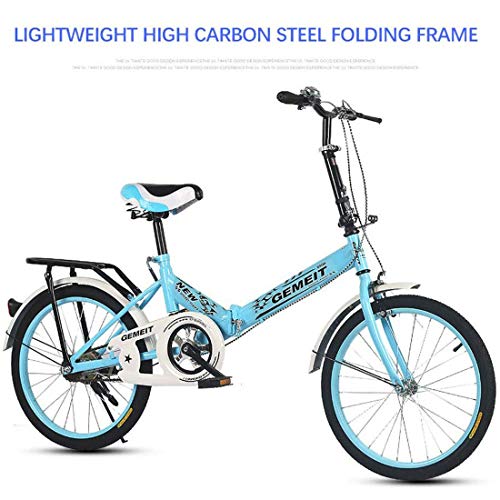 GJNWRQCY 20 Inch Foldable Bicycle Adult 