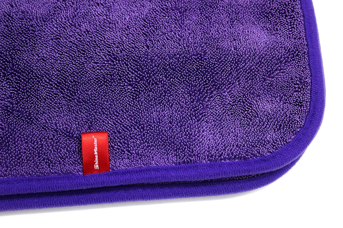 Purple 60x90cm ShineMaster Maxshine 1200GSM Microfiber Duo Twisted Drying Towel for Car Detailing 