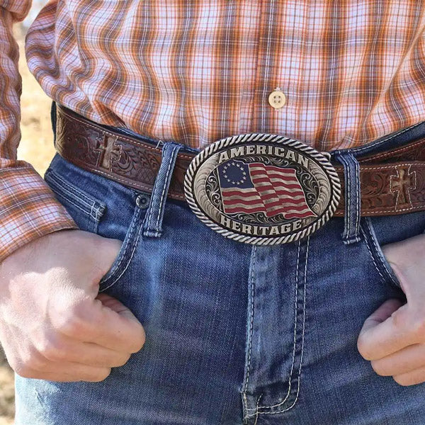 patriotic belt buckles