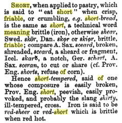 The meaning of short