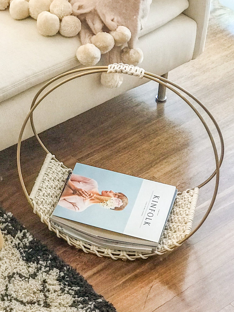 Dreamy Macrame Magazine Rack