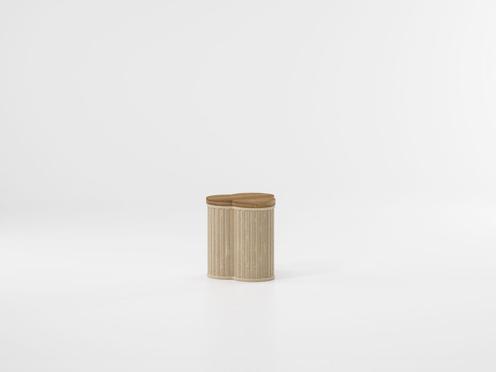 Outdoor Vimini Side Table Trefoil