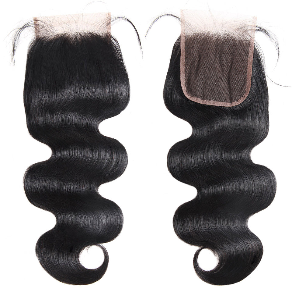 Lolly Hair 9A Indian Body Wave Hair 2 Bundles with 4x4 Lace Closure