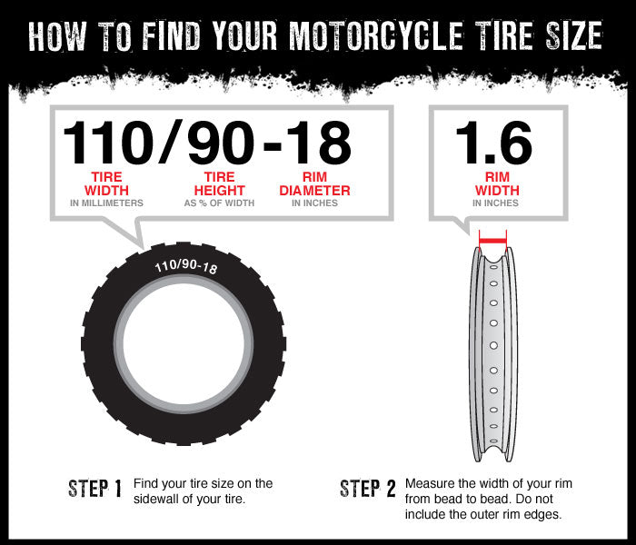 Rim Width Tire Size Chart Motorcycle