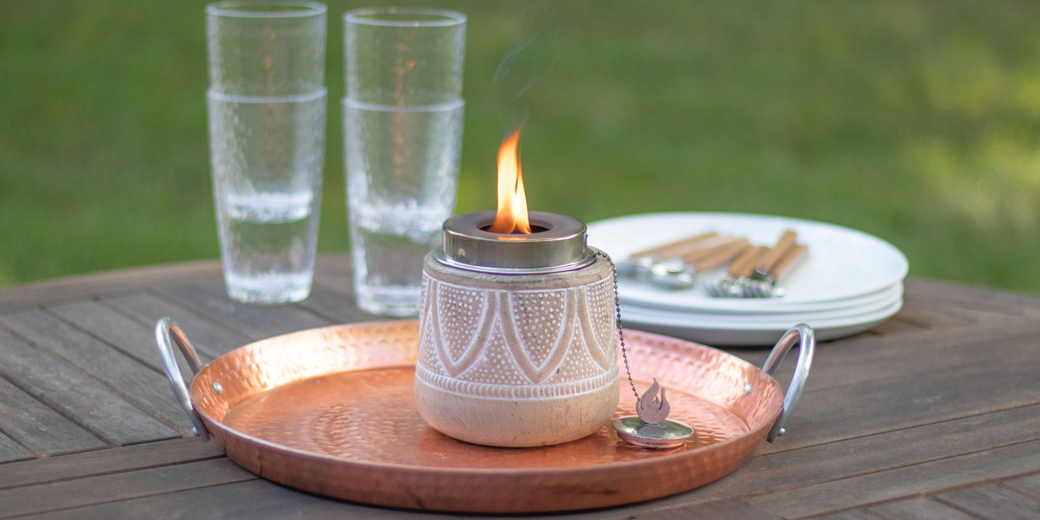 How to Light & Fill Your Tabletop Torch | Patio Essentials