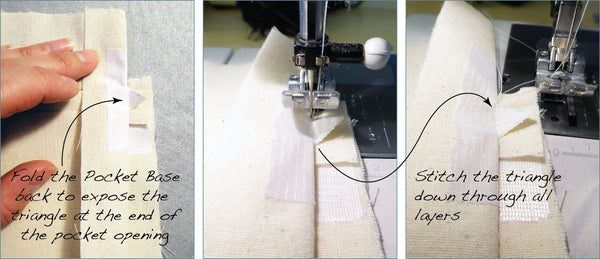 Stitching the Pocket Ends