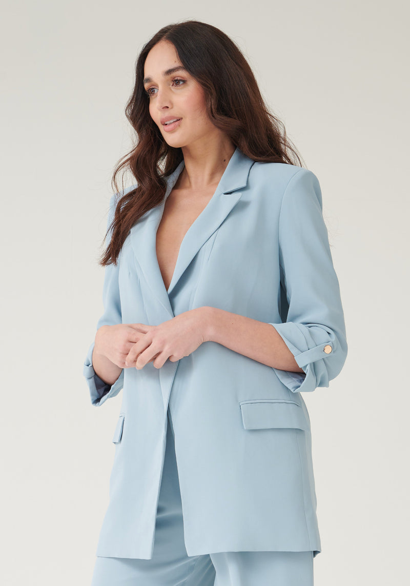 details Refrein zand Oversized Blazer in Light Blue | Women's Blazers | Liena
