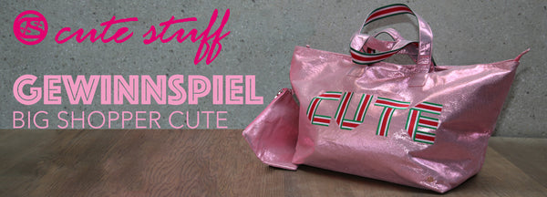 cute stuff Gewinnspiel zum XL BigShopper cute in Metallic Rosa