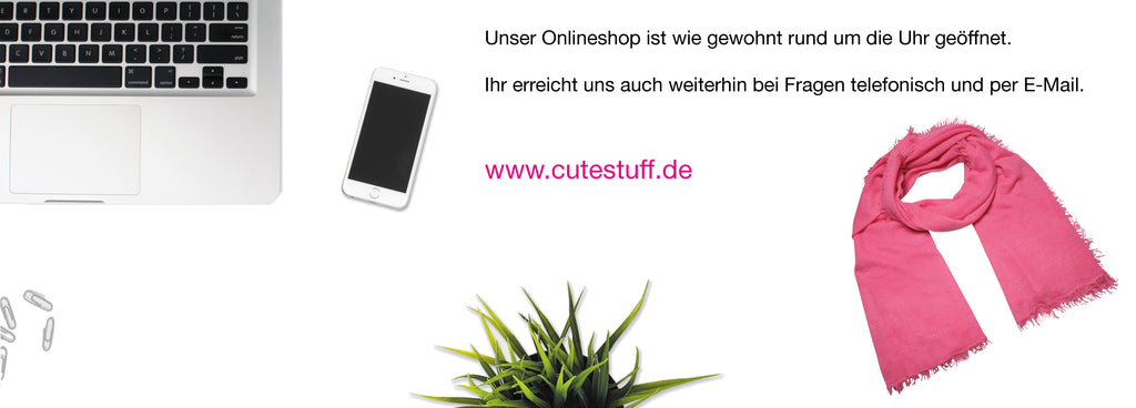 Der Onlineshop bliebt auch in Zeiten des Corona Virus geöffnet