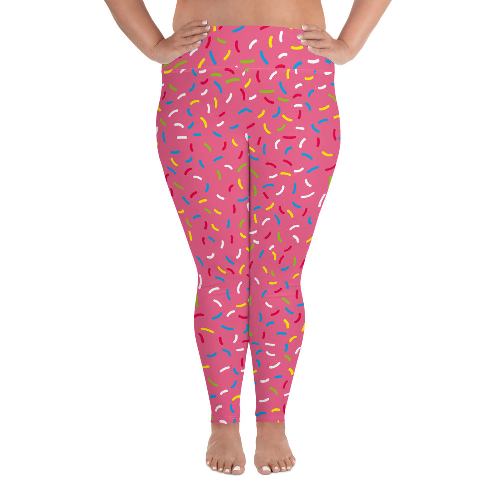 plus size pink leggings