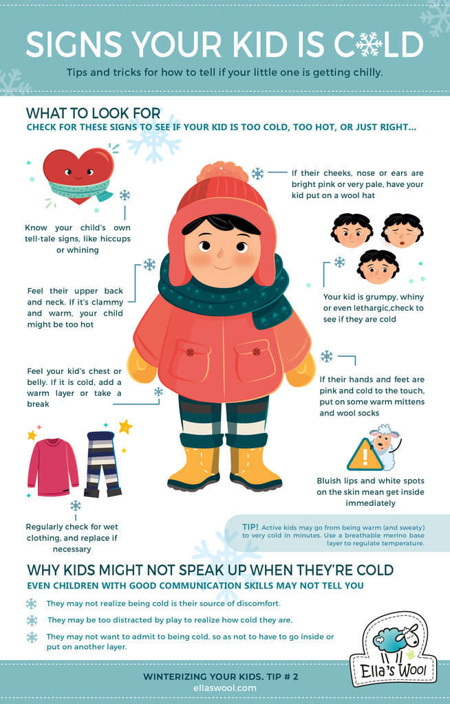 Tips and tricks for how to tell if your little one is getting chilly.