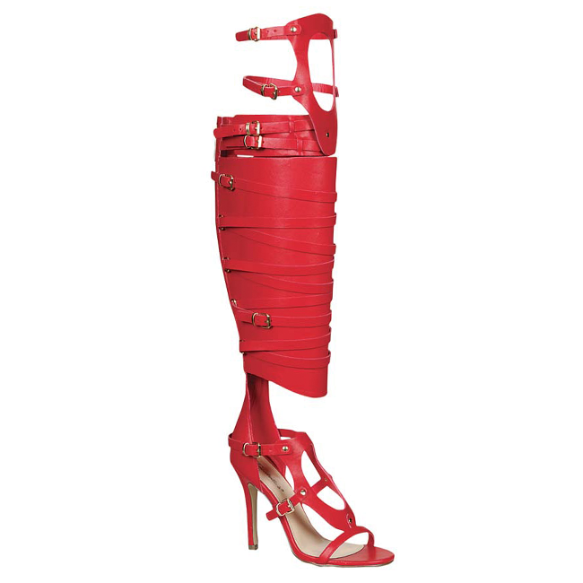 casanova grecian gladiator sandal red  68 00 color red size 6 5 7 7 5 ...