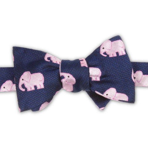 Pink Elephant Bow Tie by Soxfords
