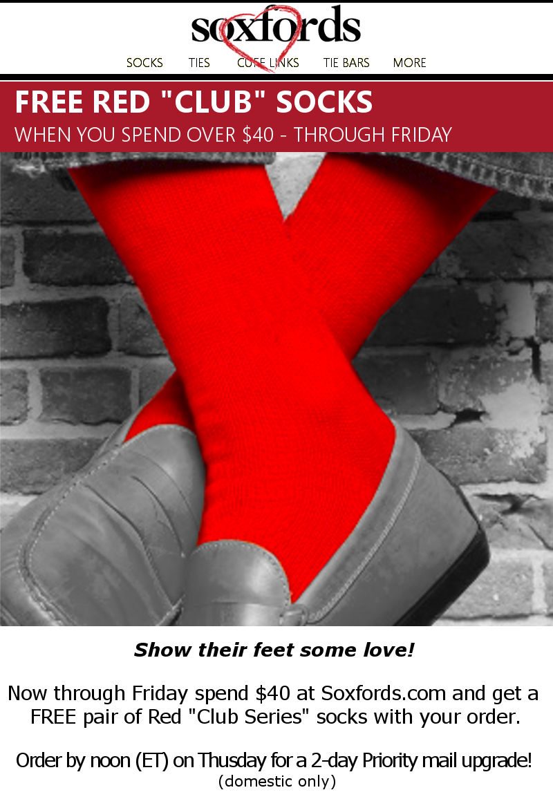 Red Pima Cotton Luxury Socks by...</div>
        <div class=