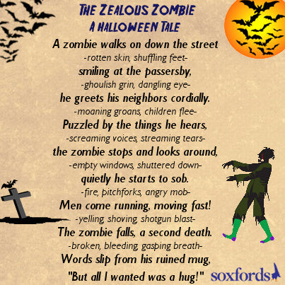 Zombie Love Poem Happy halloween from soxfords!